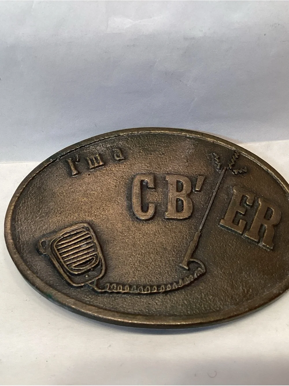 Vintage I’m A CB 'er Belt Buckle Trucker Radio #P 25-1 2